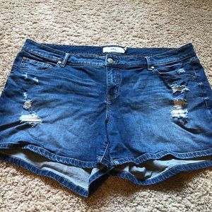 Torrid Distressed Jean Shorts, size 20